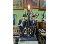 Great large antique figure statuette lamp