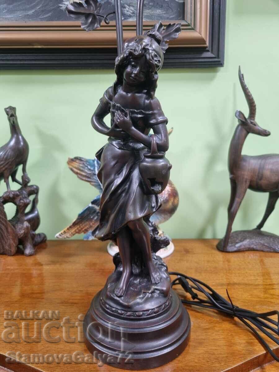 Wonderful antique table lamp - 5