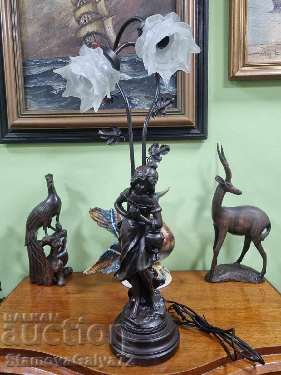 Wonderful antique table lamp - 6