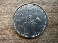 Canada - 25 cents (1973) - 100 years since the creation of...