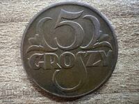 Polonia - 5 groși (1939)