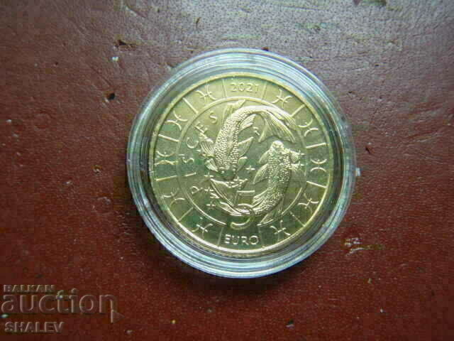 Delivery of 5 Euro 2021 San Marino "Pisces" - Unc (zodiac - fish)