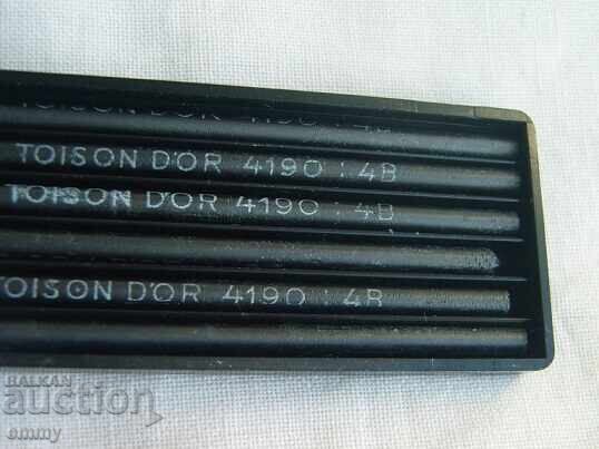 Auction Graphite pencils - 4B, 6 pieces in a box, BOHEMIA WORKS, Czech Republic Auction Graphite pencils - 4B, 6 pieces in a box, BOHEMIA WORKS, Czech Republic