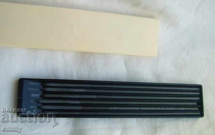 Graphite pencils - 4B, 6 pieces in a box, BOHEMIA WORKS, Czech Republic Graphite pencils - 4B, 6 pieces in a box, BOHEMIA WORKS, Czech Republic