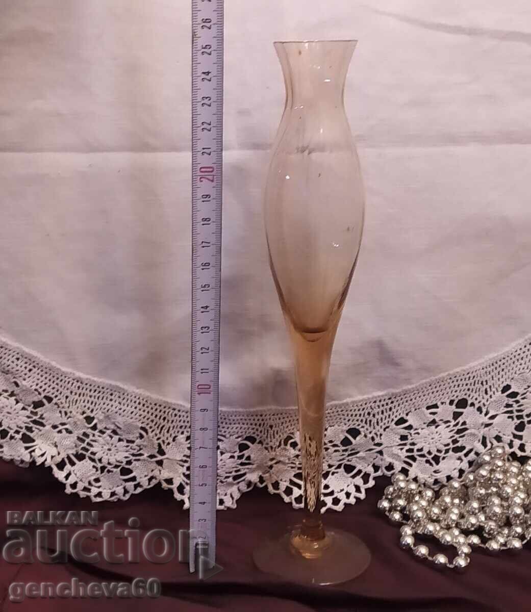 Vaza retro rafinata din sticla colorata - 5