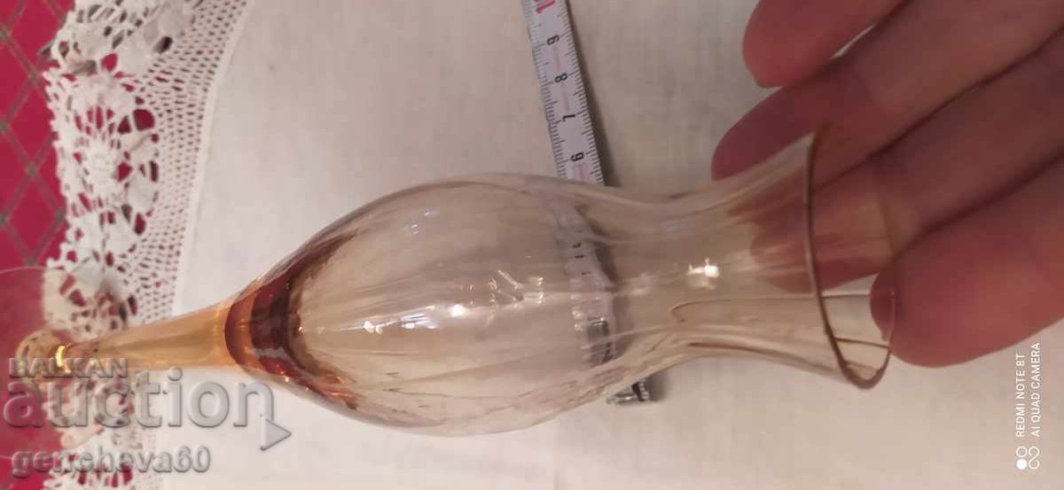 Vaza retro rafinata din sticla colorata - 6