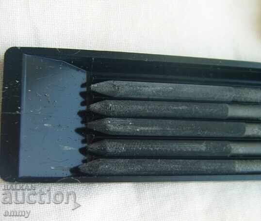 Graphite pencils - 6B, 5 pieces in a box, BOHEMIA WORKS, Czech Republic with price 8.00 BGN | € 4.09