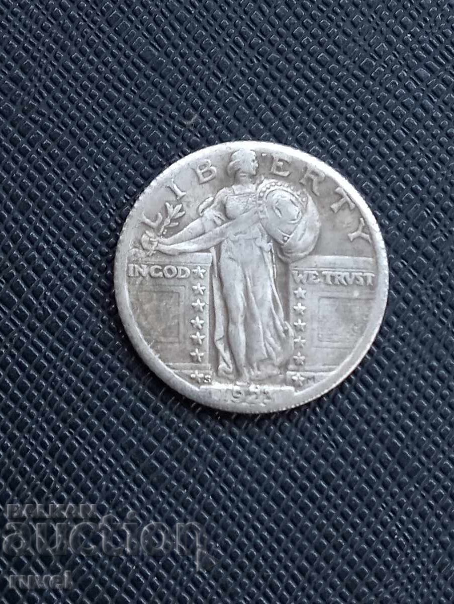 USA, quarter dollar 1923 / copy /
