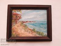 Painting seascape old Ahtopol