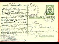 BULGARIA TRAVEL CARD LOVECH TETEVEN 1942