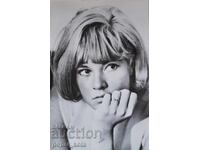 small old postcard - Sylvie Vartan