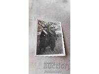 Photo Marten, Ruse Region Two officers in the schoolyard 1952