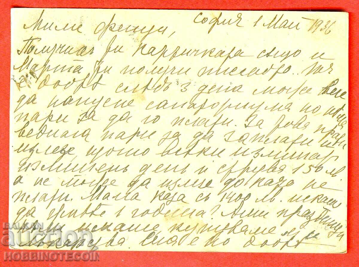 BULGARIA TRAVEL CARD SOFIA RUSE 1936 with price € 1.99 | 3.89 BGN