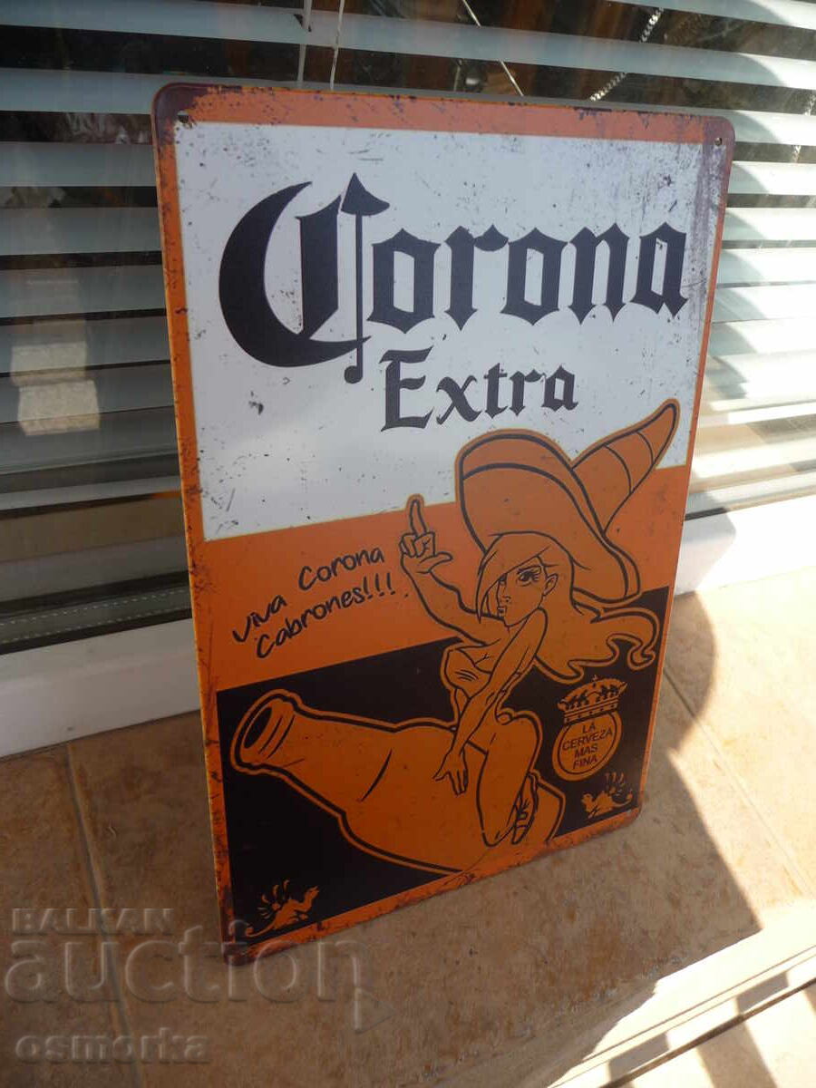 Semn metalic bere Corona Extra sticla cowboy degetul mijlociu cu preț 18.00 BGN | € 9.20