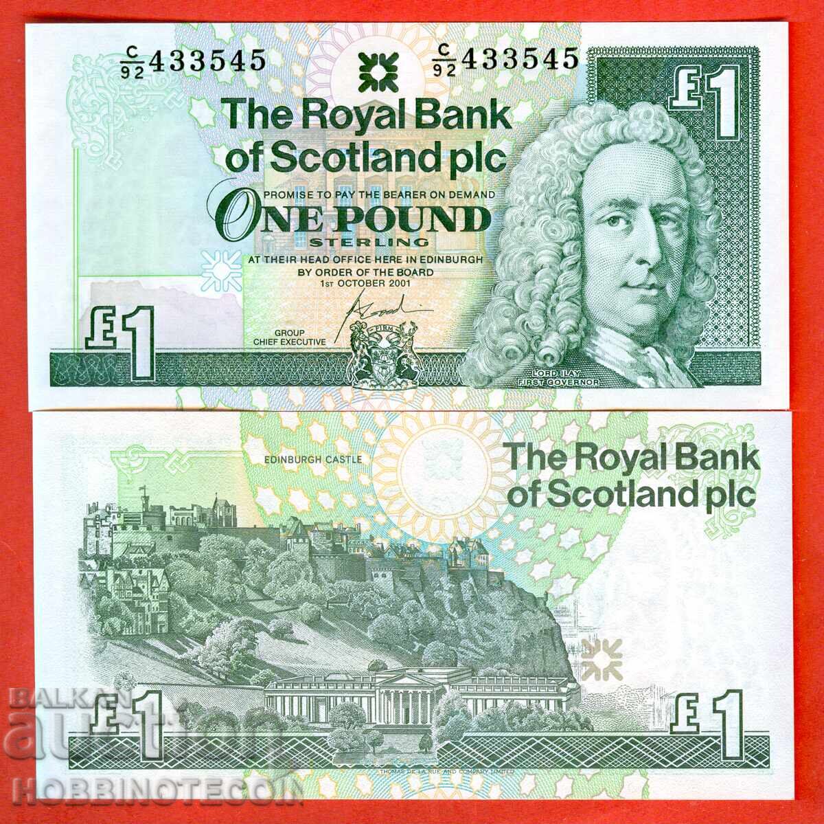 SCOTLAND SCTLAND 1 Pound issue 2001 NEW UNC SCOTLAND SCTLAND 1 Pound issue 2001 NEW UNC