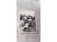 Photo: Man, woman and boy on the moraines of Vitosha