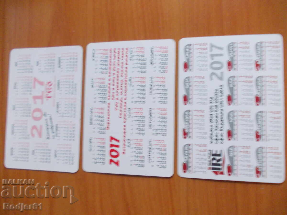 Delivery of advertising calendars 7 pcs 2015, 2017 and 2019 Delivery of advertising calendars 7 pcs 2015, 2017 and 2019