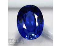 BZC! 10,55 carate safir natural oval cert.GGL de 1!