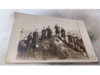 Sisters of 4th grade students with shovels during Labor Week 1930