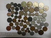 LOT OF OLD BULGARIAN COINS, ALUMINUM, ETC.