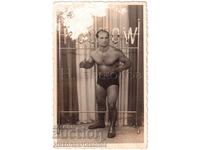 1947 OLD PHOTO WRESTLING WRESTLER KETCH KOSTOV AUTOGRAPH D492