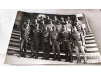 Photo Officers and soldiers with medals For combat merit