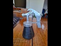 Old compressor spray gun for painting