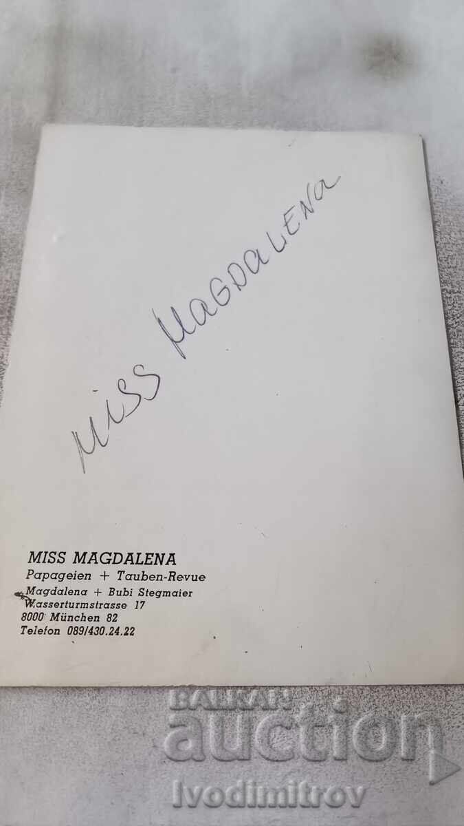 Postcard MISS MAGDALENA with price 2.35 BGN | € 1.20