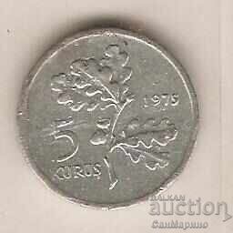 +Τουρκία 5 κούρους 1975