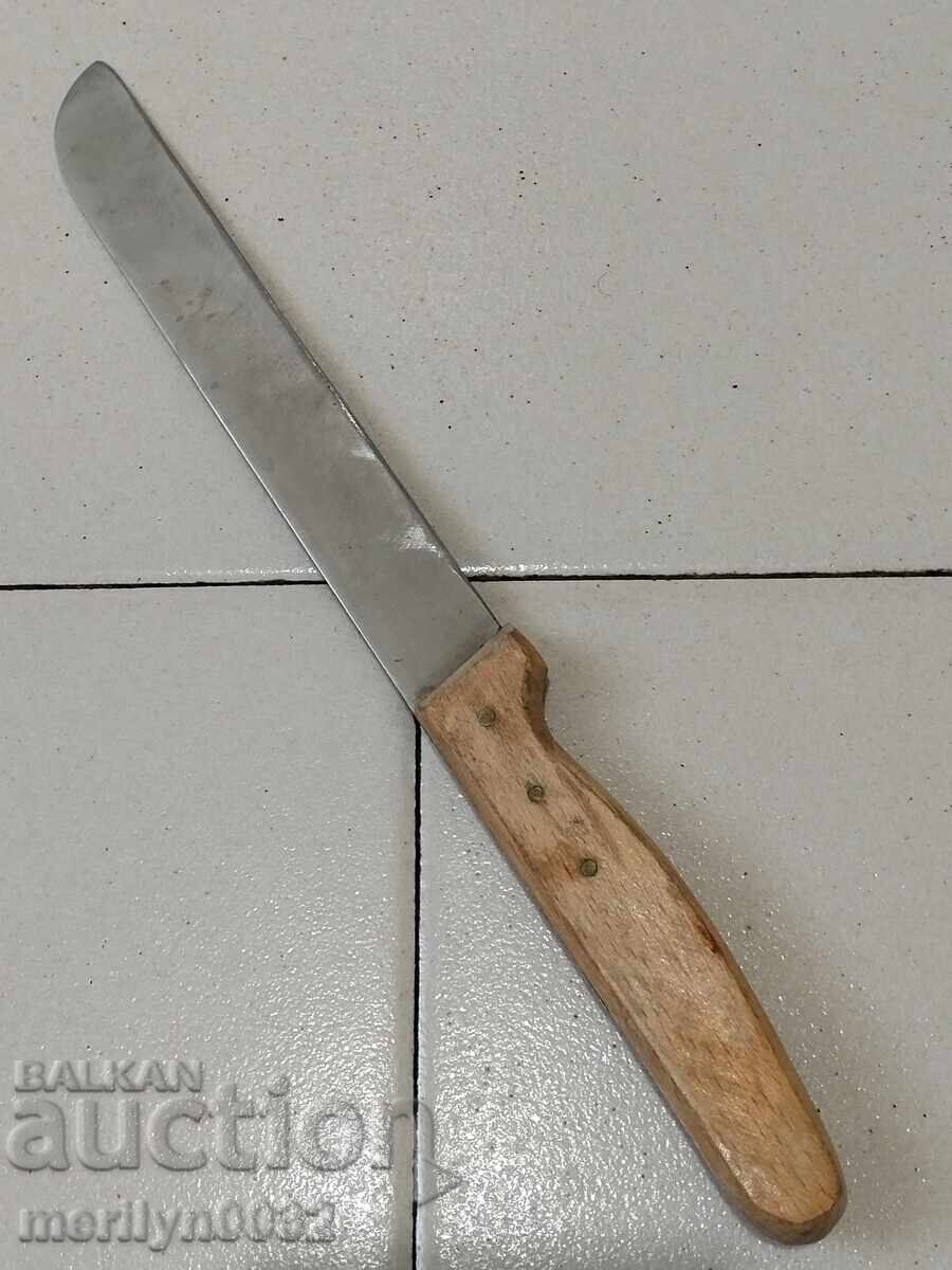 Old kitchen knife blade with hammer and sickle stamp - 5