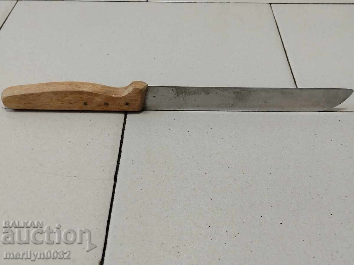 Old kitchen knife blade with hammer and sickle stamp - 6