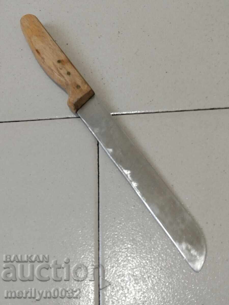 Old kitchen knife blade with hammer and sickle stamp - 7