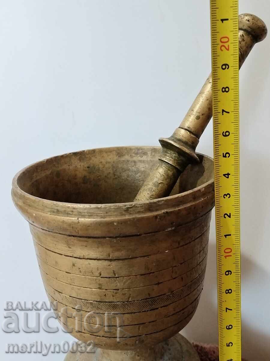 Old bronze mortar with pestle, mortar - 7 Old bronze mortar with pestle, mortar - 7