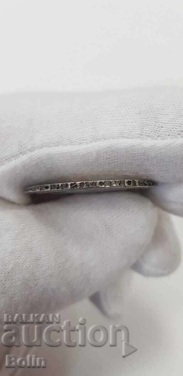 Delivery of Rare Russian Silver Coin Poltina 1723 Peter I