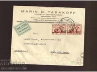 BULGARIA TRAVELED ENVELOPE AIR MAIL SOFIA GERMANY CENSORSHIP