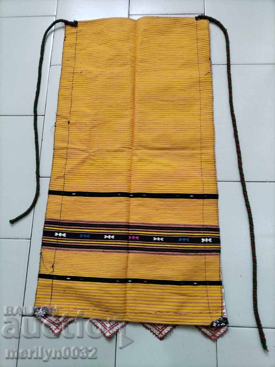 Old apron tinsel embroidery, costume, cloth - 6