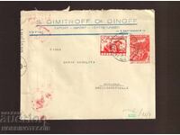 BULGARIA AIR MAIL ENVELOPE SOFIA GERMANY 1941 CENSORSHIP