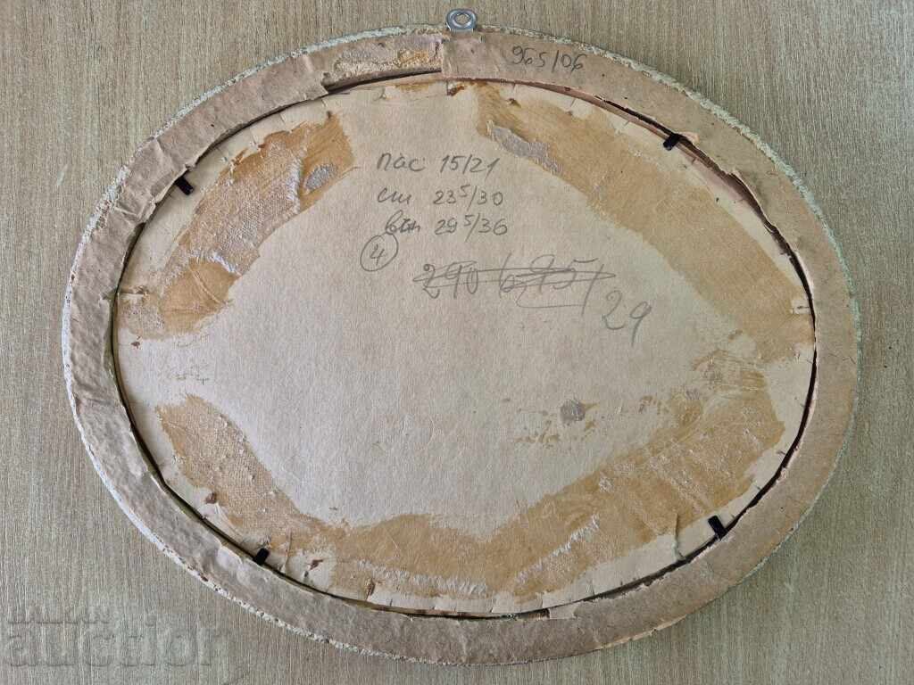 Delivery of Oval Baroque gold frame for tapestry painting mirror 4 Delivery of Oval Baroque gold frame for tapestry painting mirror 4