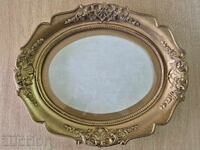 Oval Baroque gold frame for tapestry painting mirror 5