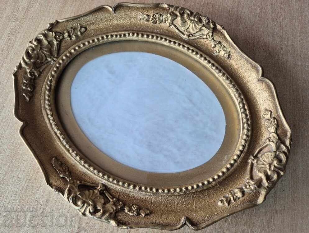 Baroque gold oval frame ellipse tapestry passepartout glass with price 25.00 BGN | € 12.78 Baroque gold oval frame ellipse tapestry passepartout glass with price 25.00 BGN | € 12.78