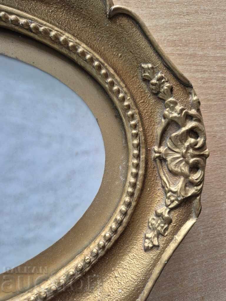 Baroque gold oval frame ellipse tapestry passepartout glass - 6 Baroque gold oval frame ellipse tapestry passepartout glass - 6