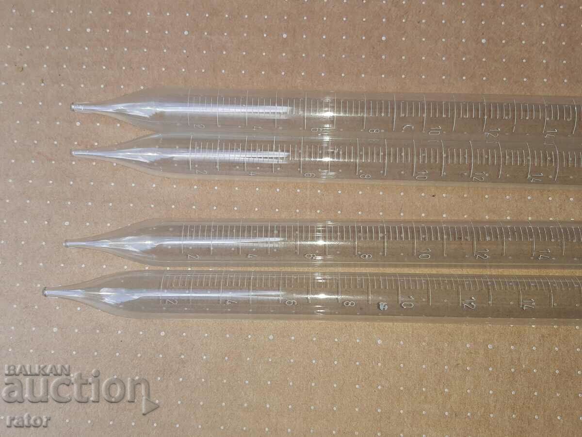 Laboratory glassware. Graduated pipettes MOR 25 cubic cm with price 10.00 BGN | € 5.11