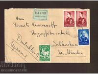 BULGARIA AIR MAIL ENVELOPE SOFIA GERMANY MUNICH 1938