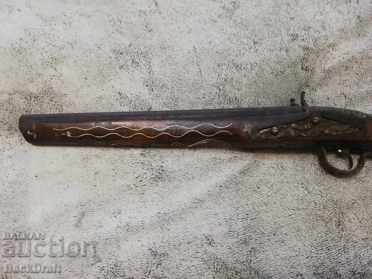 OLD FLINT CAPSULE PISTOL, RIFLE, REVOLVER - 5