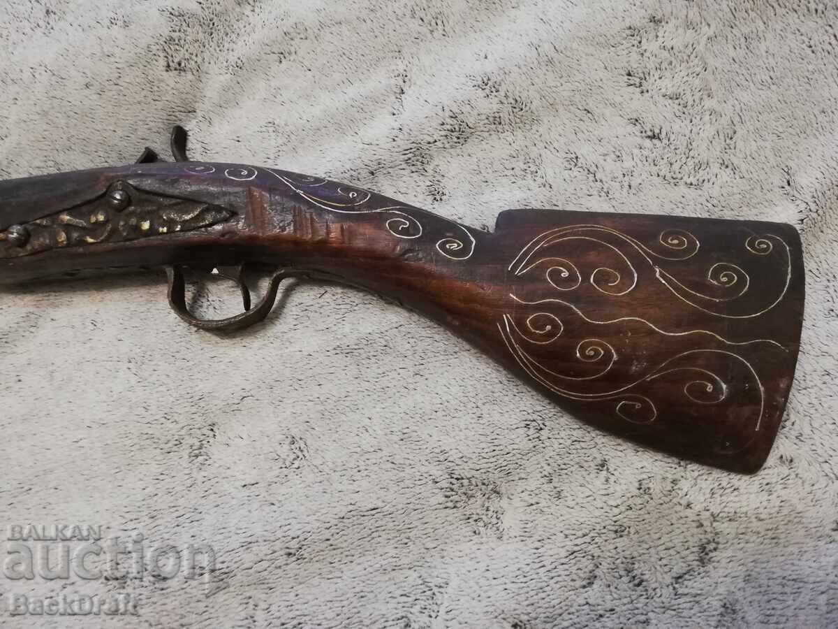 OLD FLINT CAPSULE PISTOL, RIFLE, REVOLVER - 6