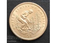 USA. 1 dollar 2009(D).Planting crops.