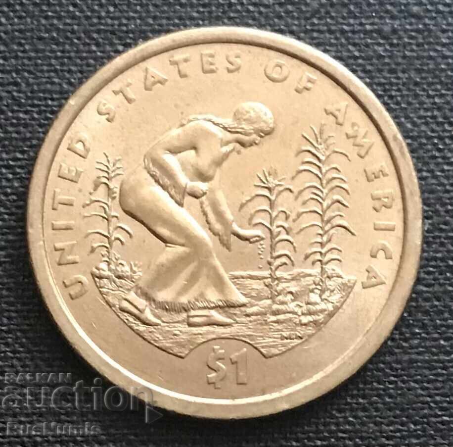 USA. 1 dollar 2009 (R). Planting crops.