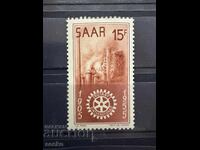 Saarland - 50 de ani Rotary International (1955) MNH