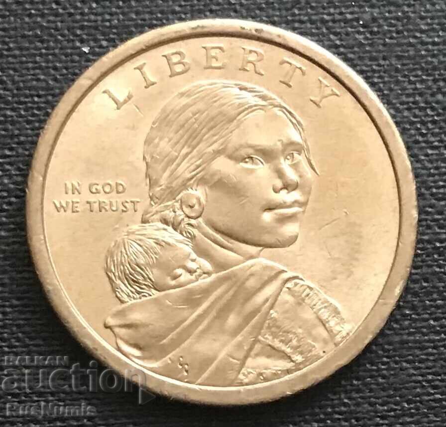 USA. $1 2011 (P). Wampanoag treaty. with price 5.50 BGN | € 2.81