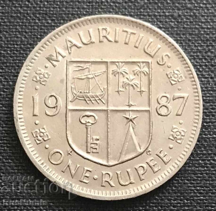 Mauritius. 1 rupee 1987.